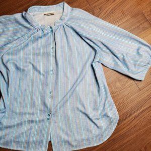 Illusions 70s/80s Striped Button